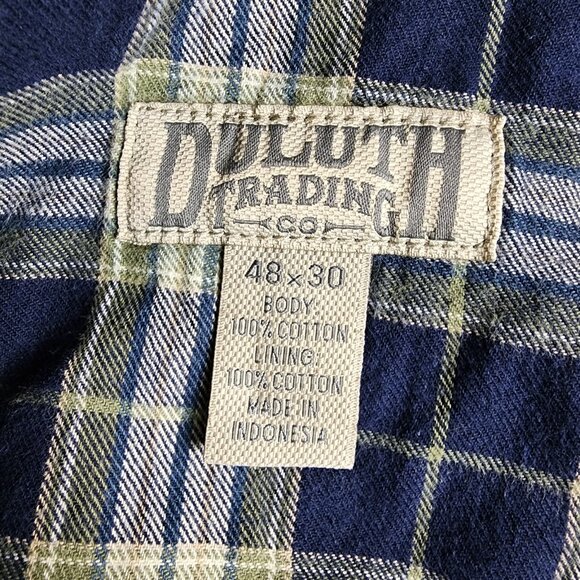 Duluth Trading Co Jeans Men 48x30 Ballroom Flannel Lined Denim Blue 100% Cotton - Picture 4 of 10